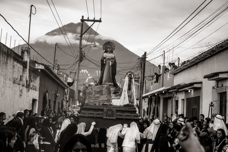 Virgin Mary and Volcan Agua